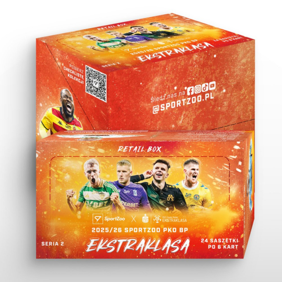Retail Box – karty piłkarskie SportZoo PKO BP Ekstraklasa 2025/26 – Seria 2